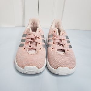 Adidas baby pink athletic shoes